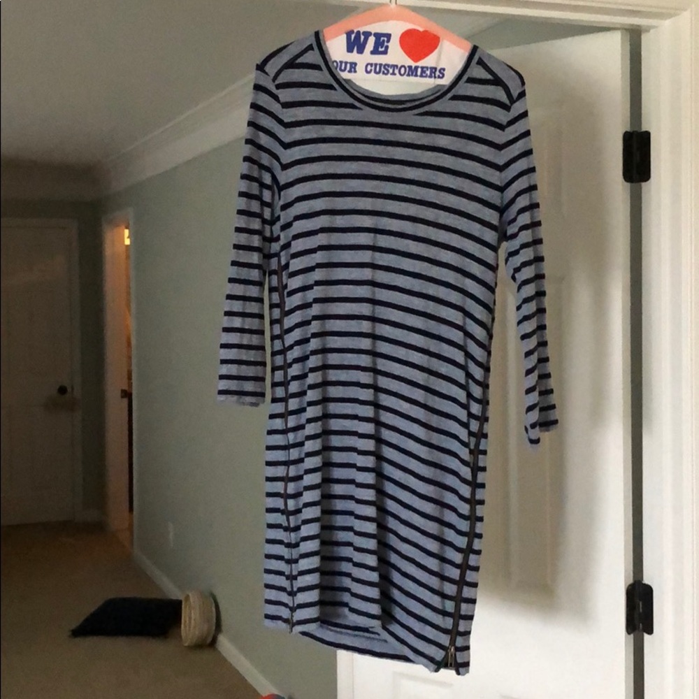Striped cotton dress